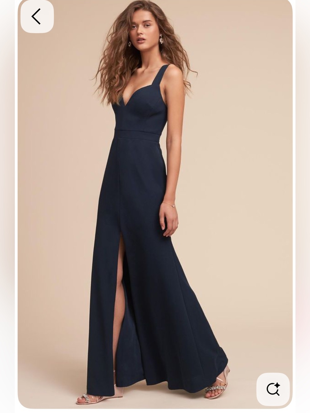 BHLDN Ansel Navy Dress